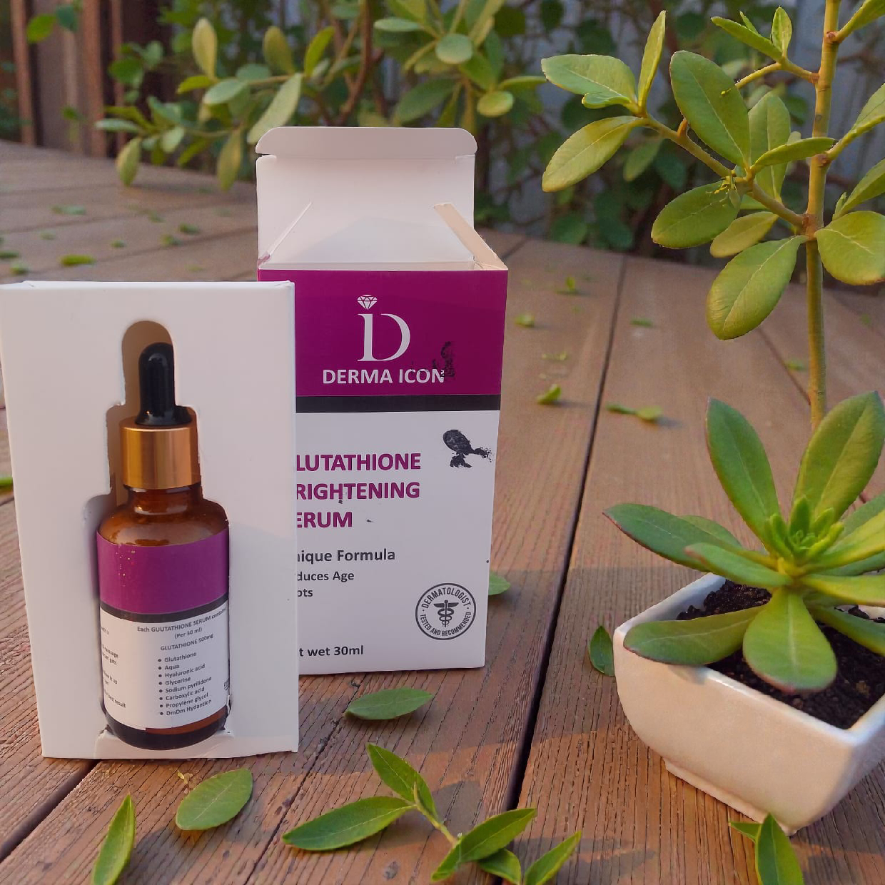 Derma Icon Glutathione Brightening Serum – Radiance Boost & Age Spot Reduction (30ml)