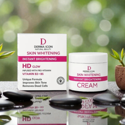 Derma Icon Skin Whitening Instant Brightening Cream – HD Glow with Vitamin B3 + B5